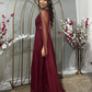 Black One Shoulder A-Line Tulle Long Formal Prom Dress MD7335