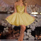 Beautiful Homecoming Dress Sweetheart Pleated Applique Back to School Outfits Party Dress D7238