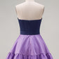 Unique Homecoming Dress Sweetheart Bowknot Back to School Outfits Party Dress D7811