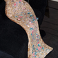 Gorgeous Shiny Beaded Exquisite Embroidery Mermaid Long Evening Dress Prom Dresses D1667