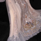 Gorgeous Sparkling Pink Beaded Sequin A-Line Romantic Chiffon Evening Dress Prom Dresses D1631