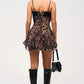 Charming Homecoming Dress Spaghetti Strap Lace Bowknot Back to School Outfits Party Dress D7457