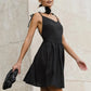 Charming Homecoming Dress V Neck Bowknot Pleated Back to School Outfits Party Dress  D7474