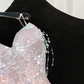Gorgeous Sparkling Champagne Sequin Sweetheart Mermaid Elegant Chiffon Evening Dress Prom Dresses D1627