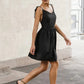 Charming Homecoming Dress V Neck Bowknot Pleated Back to School Outfits Party Dress  D7474