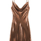 Charming Homecoming Dress Shiny Spaghetti Strap Back to School Outfits Party Dress  D7470