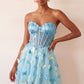 Unique Homecoming Dress Sweetheart Tulle Sequins Butterfly Back to School Outfits Party Dress D7827