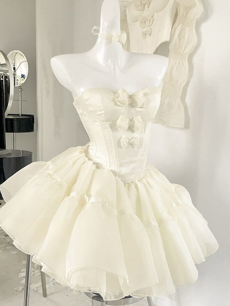 Unique Homecoming Dress Sweetheart Tulle Bowknot Back to School Outfits Party Dress Wedding Dress D7749