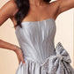 Unique Homecoming Dress Strapless Pearl Bowknot Back to School Outfits Party Dress  D7742