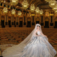 Gorgeous Shiny Beaded Sequined Sweetheart Design A-Line Wedding Dress Ball Gown Prom Dress Evening Dress D1721