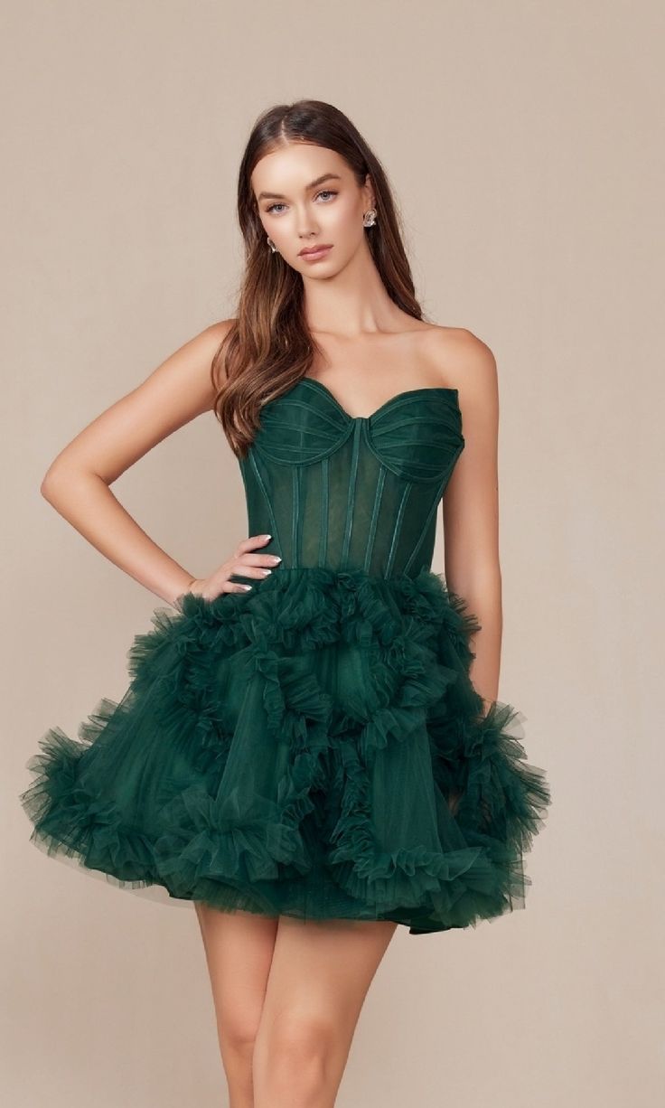 Fashionable Homecoming Dress Sweetheart A-Line Tulle Cascade Back to School Outfits Party Dress D7850