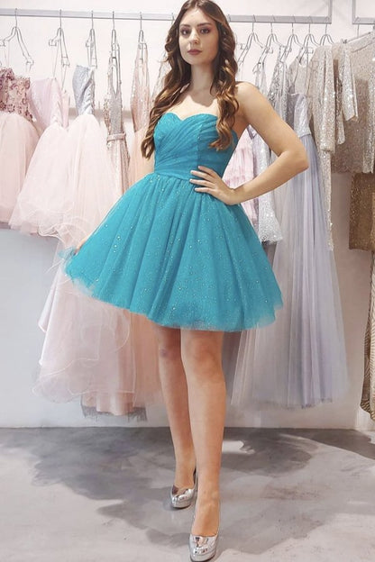 Unique Homecoming Dress Sweetheart Sequins Back to School Outfits Party Dress  D7710