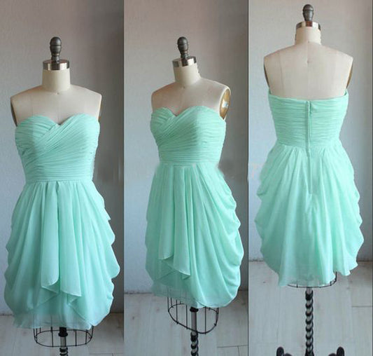 New Homecoming Dress Sweetheart Pleated Tulle Back to School Outfits Party Dress D7566