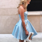New Homecoming Dress Strapless Rinestone Back to School Outfits Party Dress D7568