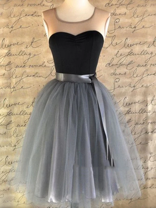 Charming Homecoming Dress Jewel Lace Tulle Soutache Back to School Outfits Party Dress  D7501