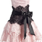 Charming Homecoming Dress Strapless Lace Bowknot Cascade Back to School Outfits Party Dress D7461