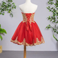 Unique Homecoming Dress Sweetheart Applique Back to School Outfits Party Dress  D7667