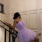 Unique Homecoming Dress Streapless Tulle Cascade Back to School Outfits Party Dress Birthday Dress  D7655