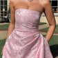 Beautiful Homecoming Dress Strapless Pleated Soutache Back to School Outfits Party Dress D7177