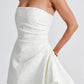 Beautiful Homecoming Dress Strapless Pleated Soutache Back to School Outfits Party Dress D7177