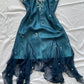 Charming Homecoming Dress Halter Beaded Tulle Embroidery Back to School Outfits Party Dress D7294