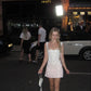Charming Homecoming Dress Square Hugging Sequins Back to School Outfits Party Dress D7511