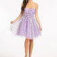 Fashionable Homecoming Dress Sweetheart Sequins Flower Applique A-Line Back to School Outfits Party Dress D7889