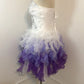 Stunning Homecoming Dress Sweetheart Rinestone Sequins Pleated Tulle Cascade Back to School Outfits Party Dress D7934