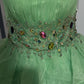 Stunning Homecoming Dress Sweetheart Rinestone Beaded Tulle Cascade A-Line Back to School Outfits Party Dress D7931