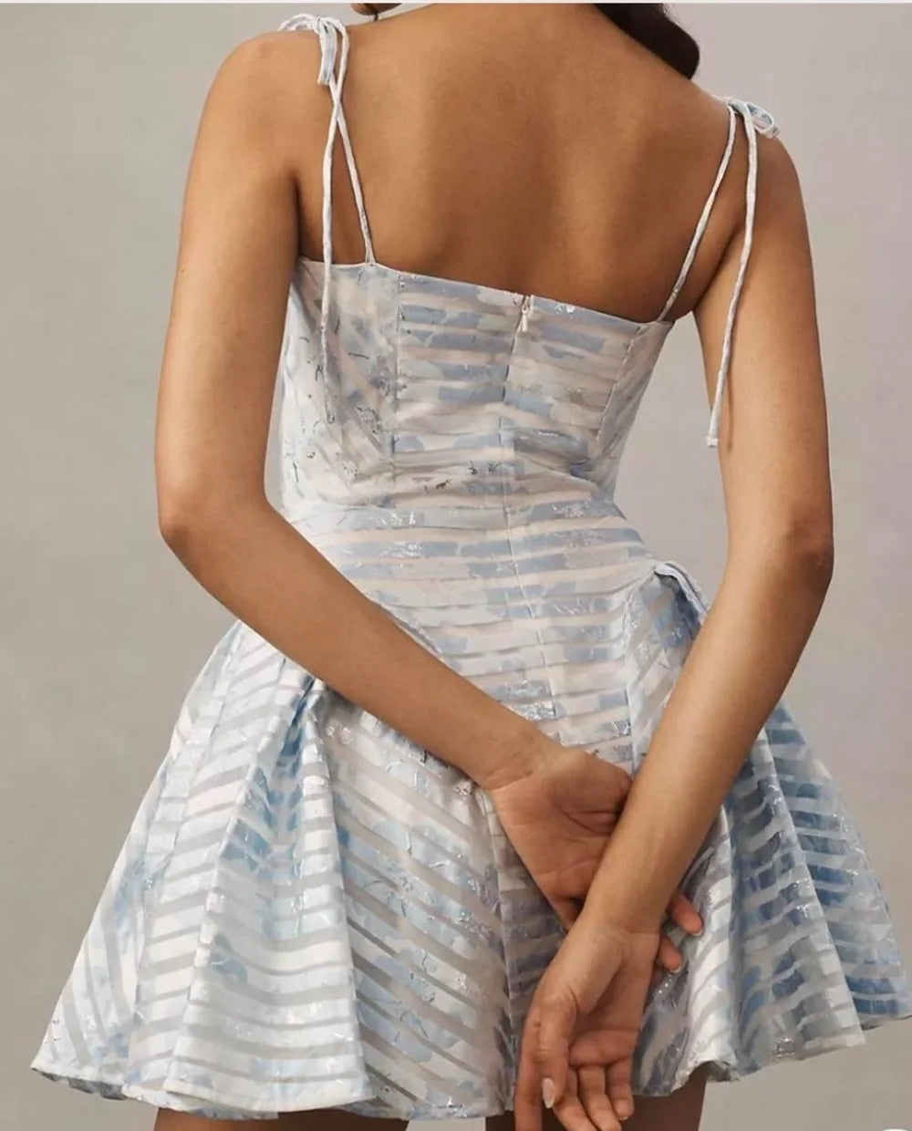Fashionable Homecoming Dress Spaghetti Strap A-Line Back to School Outfits Party Dress D7857