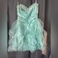 Stunning Homecoming Dress Sweetheart Rinestone Pleated Tulle A-Line Back to School Outfits Party Dress D7928