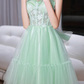 Pretty Homecoming Dress Spaghetti Straps Tulle Lace Bowknot Short Prom Dress Back to School Outfits Party Dress  D6096