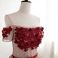 New Homecoming Dress Off the Shoulder Tulle Applique Bowknot Prom Dress Back to School Outfits Party Dress  D6113