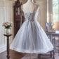 Lovely Homecoming Dress Spaghetti Straps Tulle  Short Prom Dress Back to School Outfits Party Dress  D6039