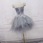 New Homecoming Dress Sweetheart Lace Feather Short Prom Dress Back to School Outfits Party Dress  D6084