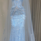 Mermaid light blue evening dress main