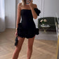 New Homecoming Dress One Shoulder Pleated Back to School Outfits Party Dress D7593