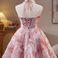 Charming Homecoming Dress Sweetheart Sequins Beaded Flower Short Prom Dress Back to School Outfits Party Dress  D6036