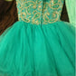 Unique Homecoming Dress Sweetheart Bead Tulle Pearl Back to School Outfits Party Dress D7628