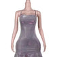 New Homecoming Dress Spaghetti Strap Sequins Hugging Back to School Outfits Party Dress D7555
