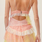 Charming Homecoming Dress Spaghetti Strap Backless Tulle Lace Applique Back to School Outfits Party Dress D7517