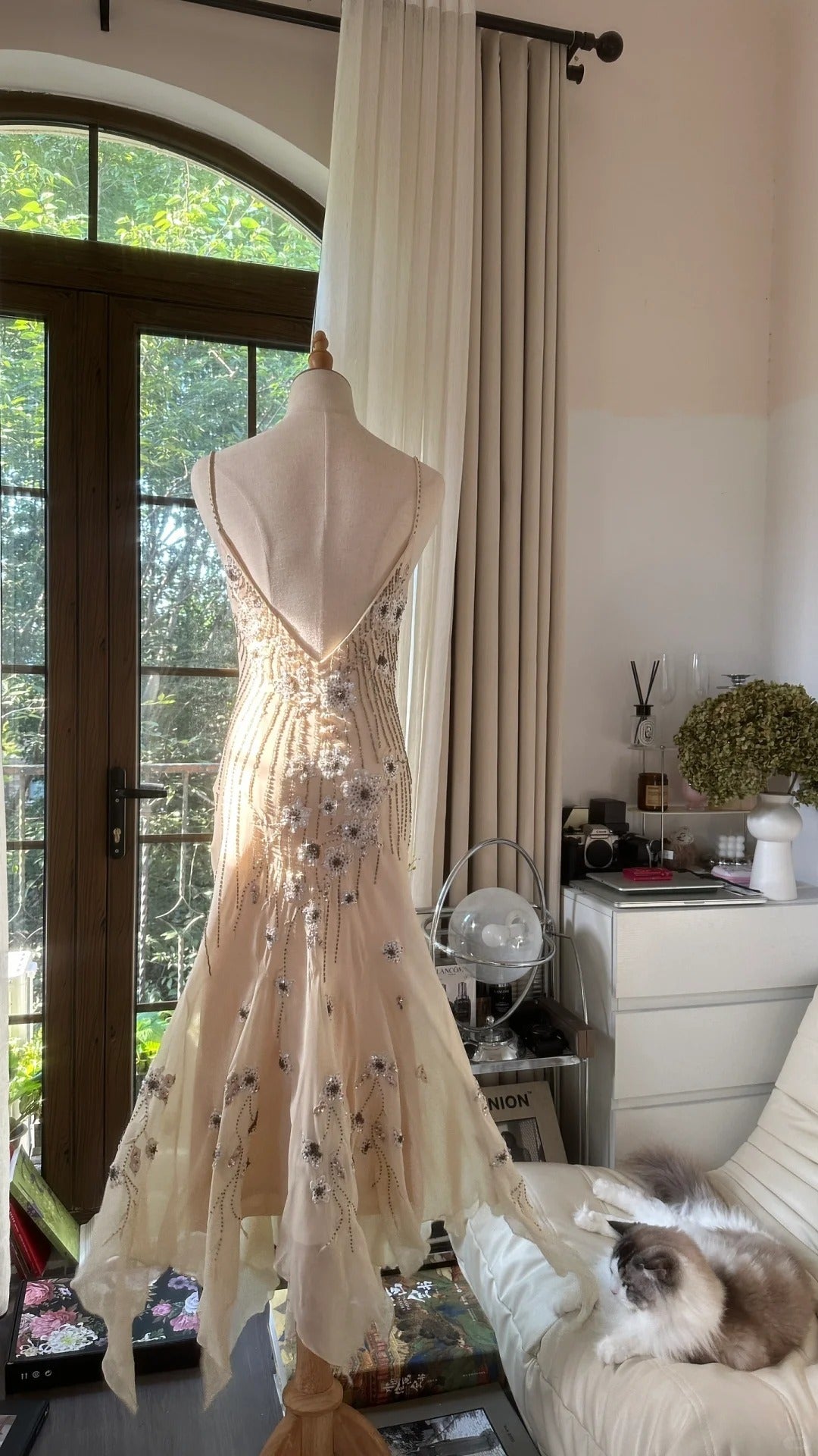 Stunning Homecoming Dress Spaghetti Strap Beaded Backless Dress Back t ModelDressy Stunning Homecoming Dress Spaghetti Strap Beaded Backless Dress Back t ModelDressy