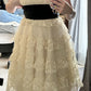 Charming Homecoming Dress Strapless Lace Cascade Back to School Outfits Party Dress D7293