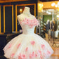 Sweet Homecoming Dress  Sweetheart Tulle Lace Rose Bowknot Short Prom Dress Back to School Outfits Party Dress  D6031