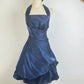 Beautiful Homecoming Dress Halter Pleated Back to School Outfits Party Dress D7288
