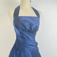 Beautiful Homecoming Dress Halter Pleated Back to School Outfits Party Dress D7288