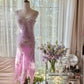 Elegant Homecoming Dress Spaghetti Strap Beading Applique Dress Back to School Outfits Party Dress  D6437