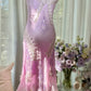 Elegant Homecoming Dress Spaghetti Strap Beading Applique Dress Back to School Outfits Party Dress  D6437