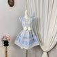 New Homecoming Dress Jewel Bowknot Pleated Back to School Outfits Party Dress D6906