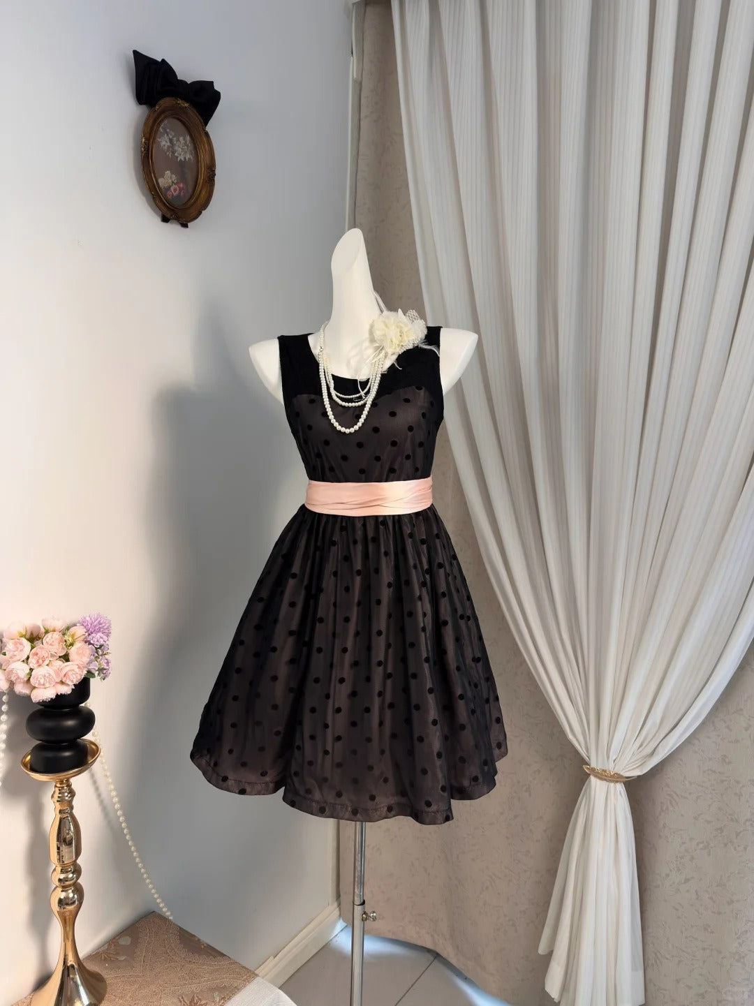 New Homecoming Dress Jewel Pleated Bowknot Back to School Outfits Party Dress D6916